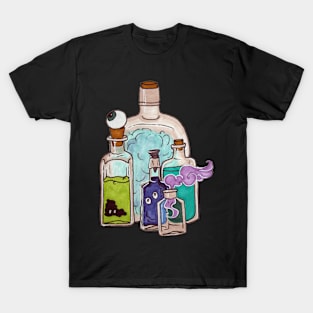 Apothecary Bottles with Potion Ingredients T-Shirt